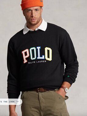 Polo Ralph Lauren Men's Fleece Logo Sweatshirt $148 Crewneck Men's XXL